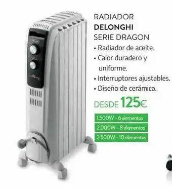 Tien 21 Radiador Delonghi Serie Dragon oferta