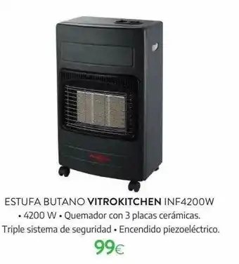 Tien 21 Estufa Butano Vitrokitchen Inf4200w oferta