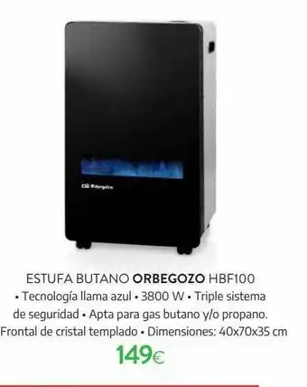 Tien 21 Estufa Butano Orbegozo Hbf100 oferta