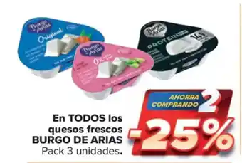 Carrefour Market BURGO DE ARIAS  En todos los quesos frescos oferta