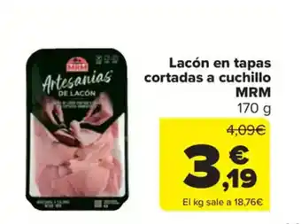 Carrefour Market MRM Lacón en tapas cortadas a cuchillo oferta