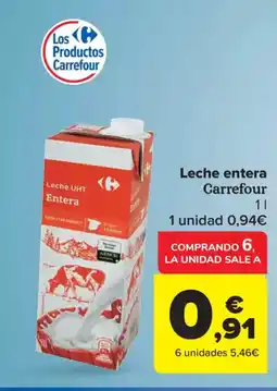 Carrefour Market CARREFOUR Leche entera oferta