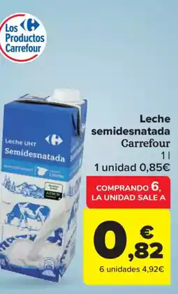 Carrefour Market CARREFOUR Leche semidesnatada oferta