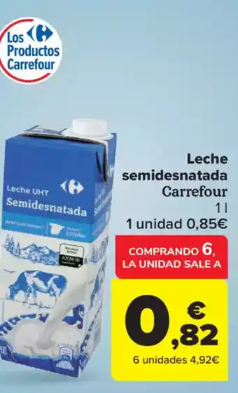 Carrefour Market CARREFOUR Leche semidesnatada oferta