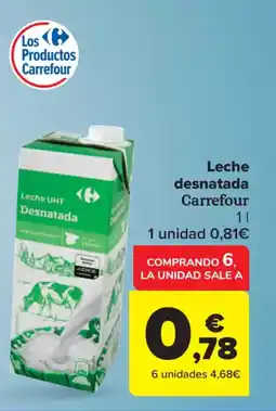 Carrefour Market CARREFOUR Leche desnatada oferta