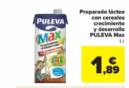 Carrefour Market PULEVA Preparado lácteo con cereales crecimiento y desarrollo Max oferta