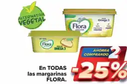 Carrefour Market FLORA En todas las margarinas oferta