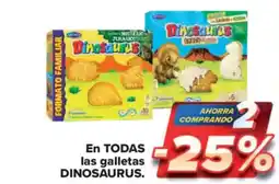 Carrefour Market DINOSAURUS En todas las galletas oferta