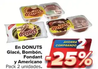 Carrefour Market DONUTS En glacé, bombón, fondant oferta