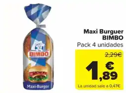 Carrefour Market BIMBO Maxi Burguer oferta