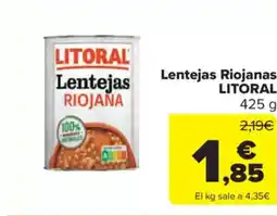 Carrefour Market LITORAL Lentejas Riojanas oferta