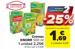 Carrefour Market KNORR Cremas oferta