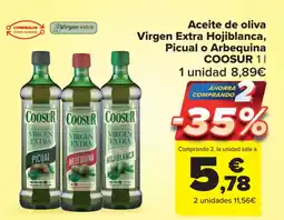 Carrefour Market COOSUR Aceite de oliva Virgen Extra Hojiblanca, Picual o Arbequina oferta