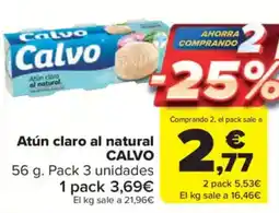 Carrefour Market CALVO Atún claro al natural oferta