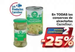 Carrefour Market CARREFOUR En todas las conservas de alcachofas oferta