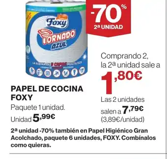 Supercor FOXY Papel de cocina oferta