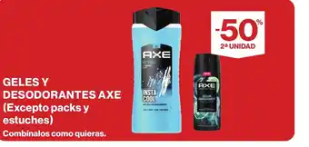 Supercor AXE Geles y desodorantes oferta