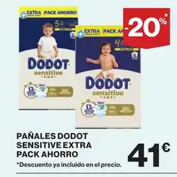 Supercor Pañales dodot sensitive extra oferta