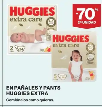 Supercor En pañales y pants huggies extra oferta