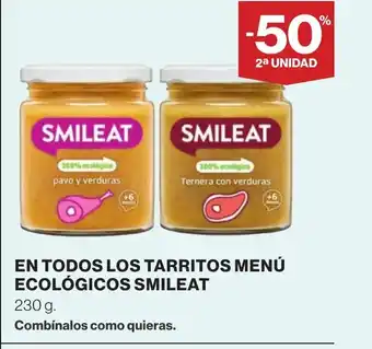 Supercor SMILEAT En todos los tarritos menú ecológicos oferta