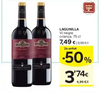 Caprabo LAGUNELLA Vi negre criança, 75 cl oferta