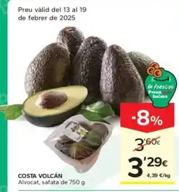 Caprabo COSTA VOLCÁN Alvocat, safata de oferta