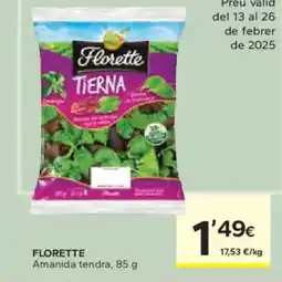 Caprabo FLORETTE Amanida tendra oferta