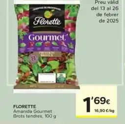 Caprabo FLORETTE Amanida Gourmet Brots tendres oferta