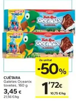 Caprabo CUÉTARA Galetes Oceanix tovetes oferta