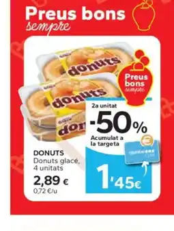 Caprabo DONUTS Donuts glacé, 4 unitats oferta