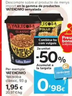 Caprabo YATEKOMO Yakisoba clàssic oferta