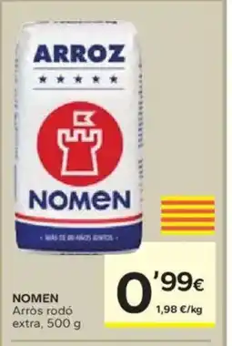 Caprabo NOMEN Arròs rodó extra oferta