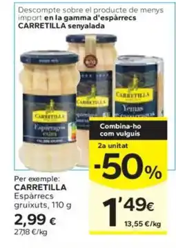 Caprabo CARRETILLA Espàrrecs gruixuts oferta