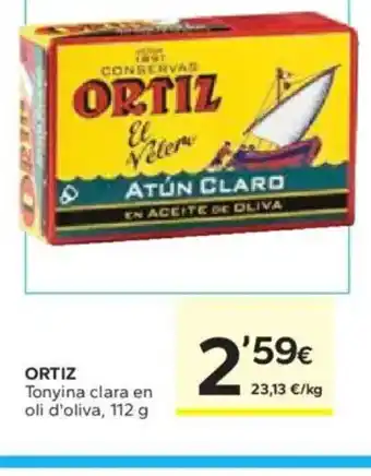 Caprabo ORTIZ Tonyina clara en oli d'oliva oferta