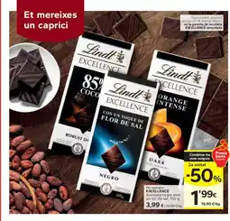 Caprabo EXCELLENCE Xocolata negra amb un toc de sal oferta