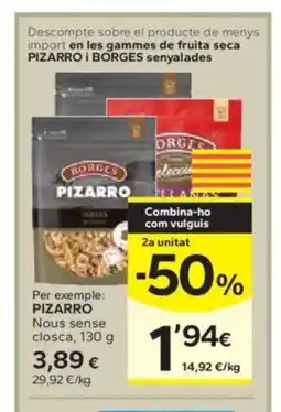 Caprabo PIZARRO Nous sense closca oferta