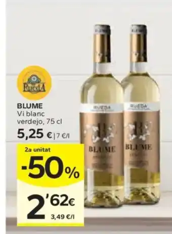 Caprabo BLUME Vi blanc verdejo oferta