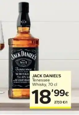 Caprabo JACK DANIEL'S Tenessee Whisky oferta