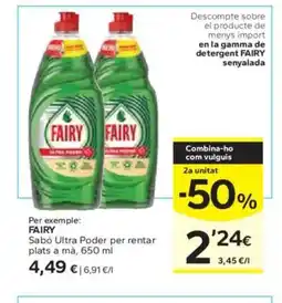 Caprabo FAIRY Sabó Ultra Poder per rentar oferta