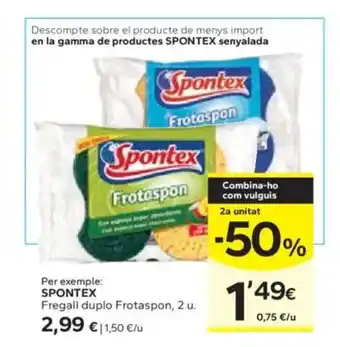 Caprabo SPONTEX Fregall duplo Frotaspon oferta