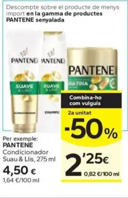 Caprabo PANTENE Condicionador Suau & Llis oferta