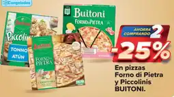 Carrefour Market BUITONI En pizzas forno di pietra y piccolinis oferta