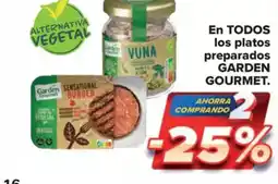 Carrefour Market GARDEN GOURME En TODOS los platos preparados oferta