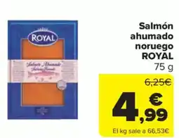 Carrefour Market ROYAL Salmón ahumado noruego oferta