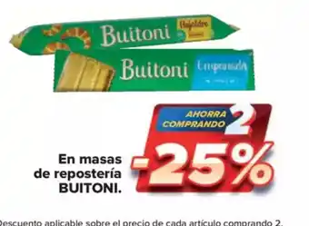 Carrefour Market BUITONI En masas de repostería oferta