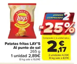 Carrefour Market LAY’S Patatas fritas oferta