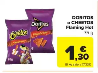 Carrefour Market DORITOS o CHEETOS Flaming Hot oferta