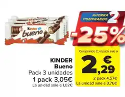 Carrefour Market KINDER Bueno oferta