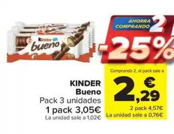 Carrefour Market KINDER Bueno oferta