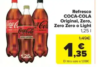 Carrefour Market COCA-COLA Refresco Original, Zero, a-Cola Zero Zero o Light oferta